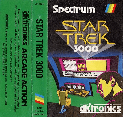 Star Trek 3000 box art for ZX Spectrum